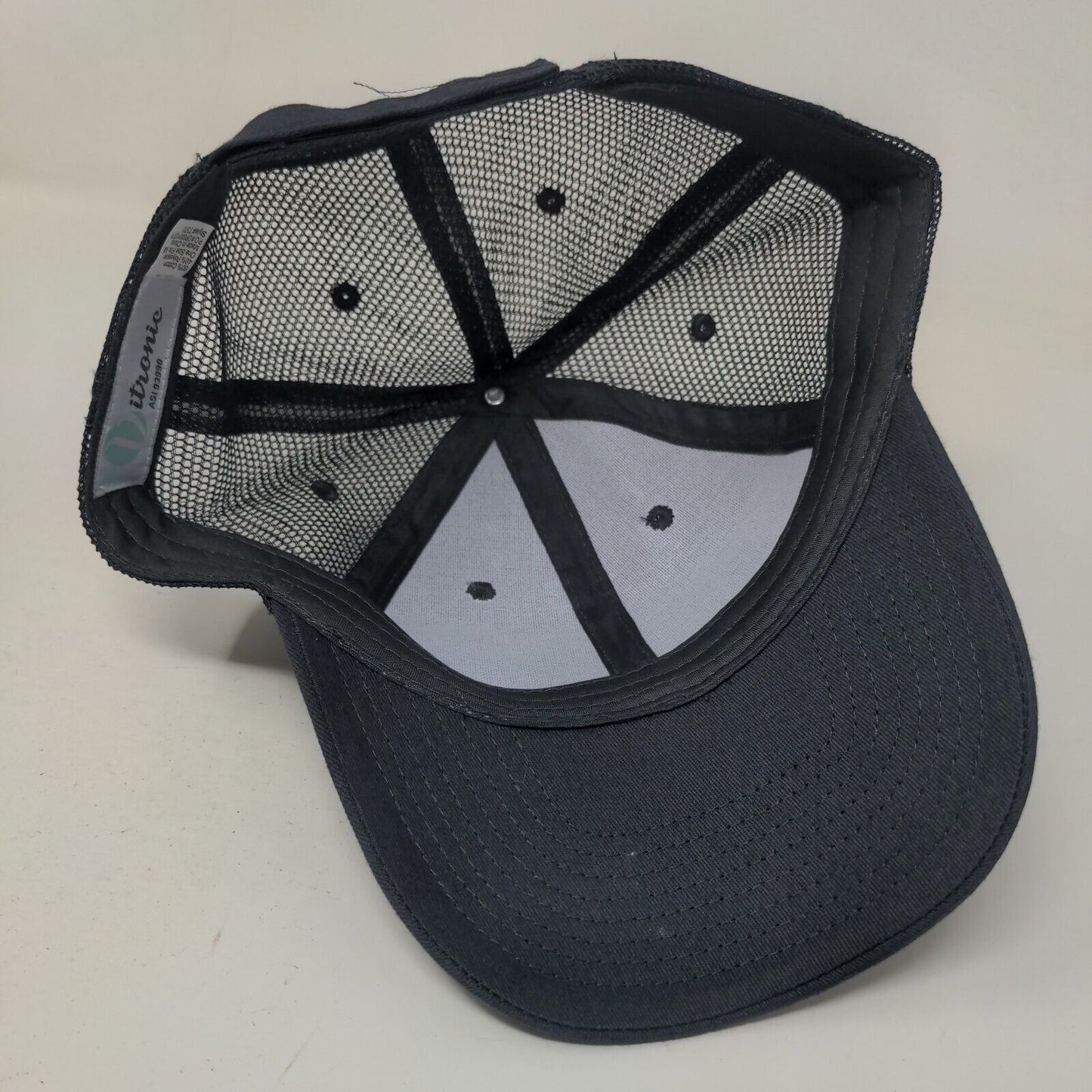 I've Got The Power Meter-Treater Strapback Trucker Hat Blue OSFA Mesh Back