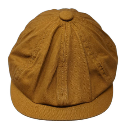 Botvela Newsboy Cap Brown 7 1/8 Cotton Twill 8 Panel Flat Cabbie Gatsby Hat