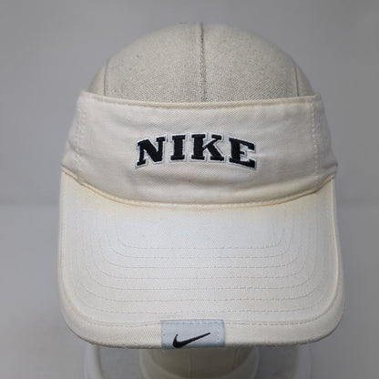 Nike Pro Classics Strapback Sun Visor Hat White One Size Adjustable