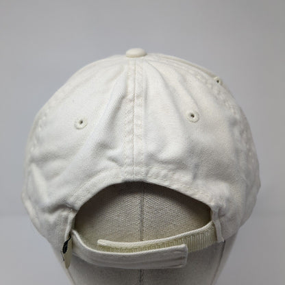 Cuckoo Bay Quesnel Lake B.C. Strapback Hat White Cream One Size Outdoor