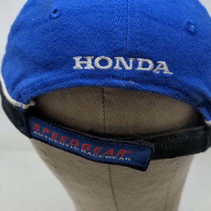 Speedgear Men's Strapback Hat Blue Embroidered Car Honda Logo Spell Out