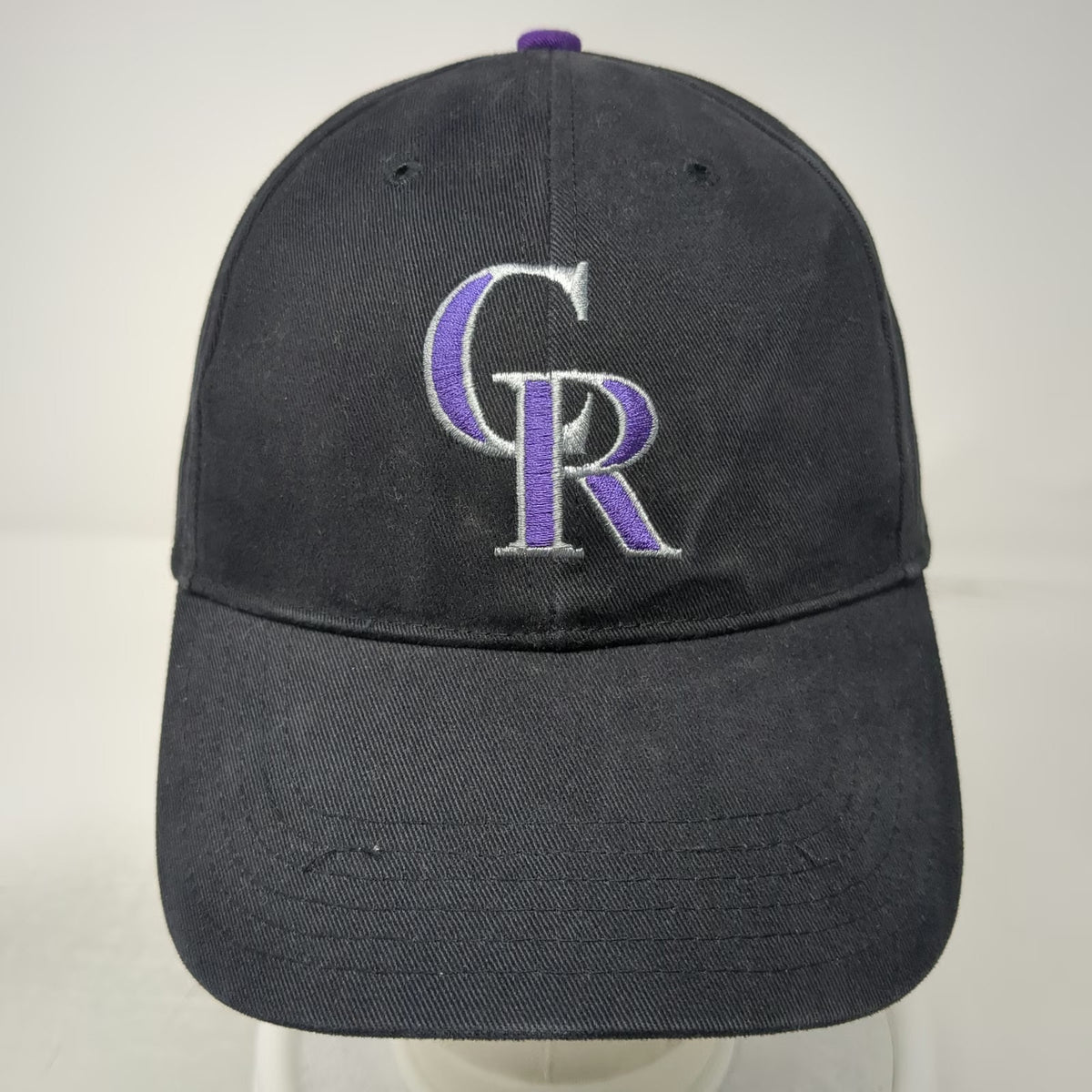 Colorado Rockies MLB Fan Favorite Baseball Cap Black Purple Silver OS Strapback