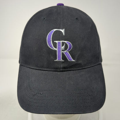 Colorado Rockies MLB Fan Favorite Baseball Cap Black Purple Silver OS Strapback