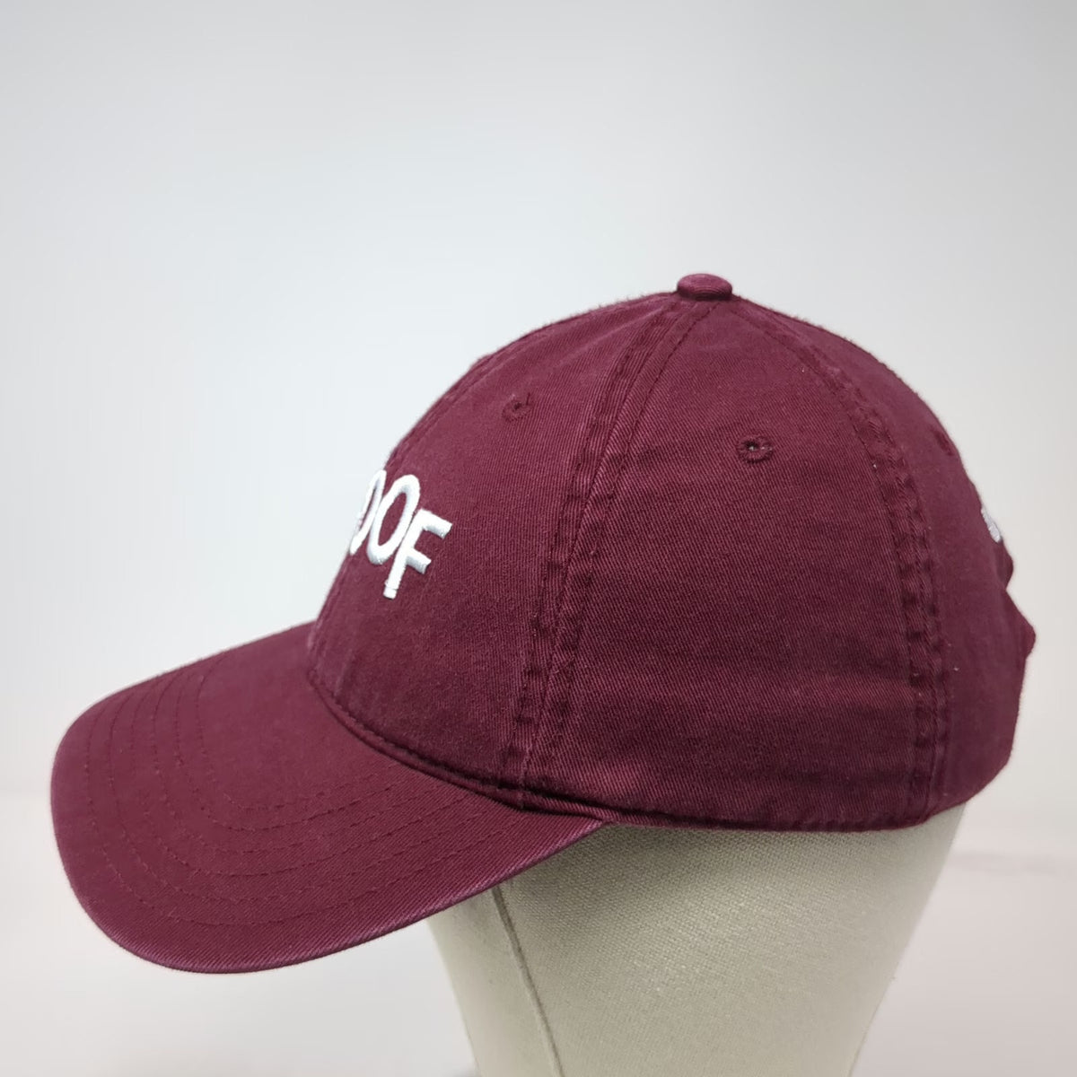VCA WOOF Baseball Cap Red White One Size Slideback Embroidered Animal Vet Hat