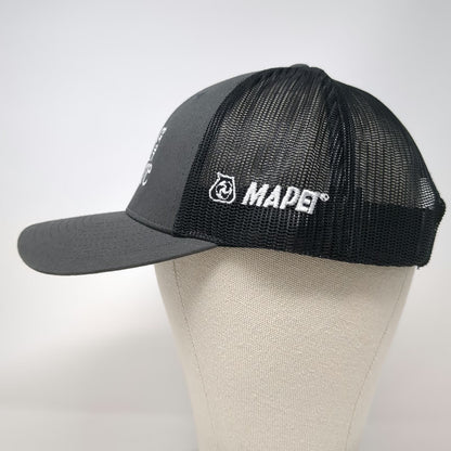 Richardson Trucker Hat Gray L Golf for the Cure MAPEI Snapback Mesh Logo