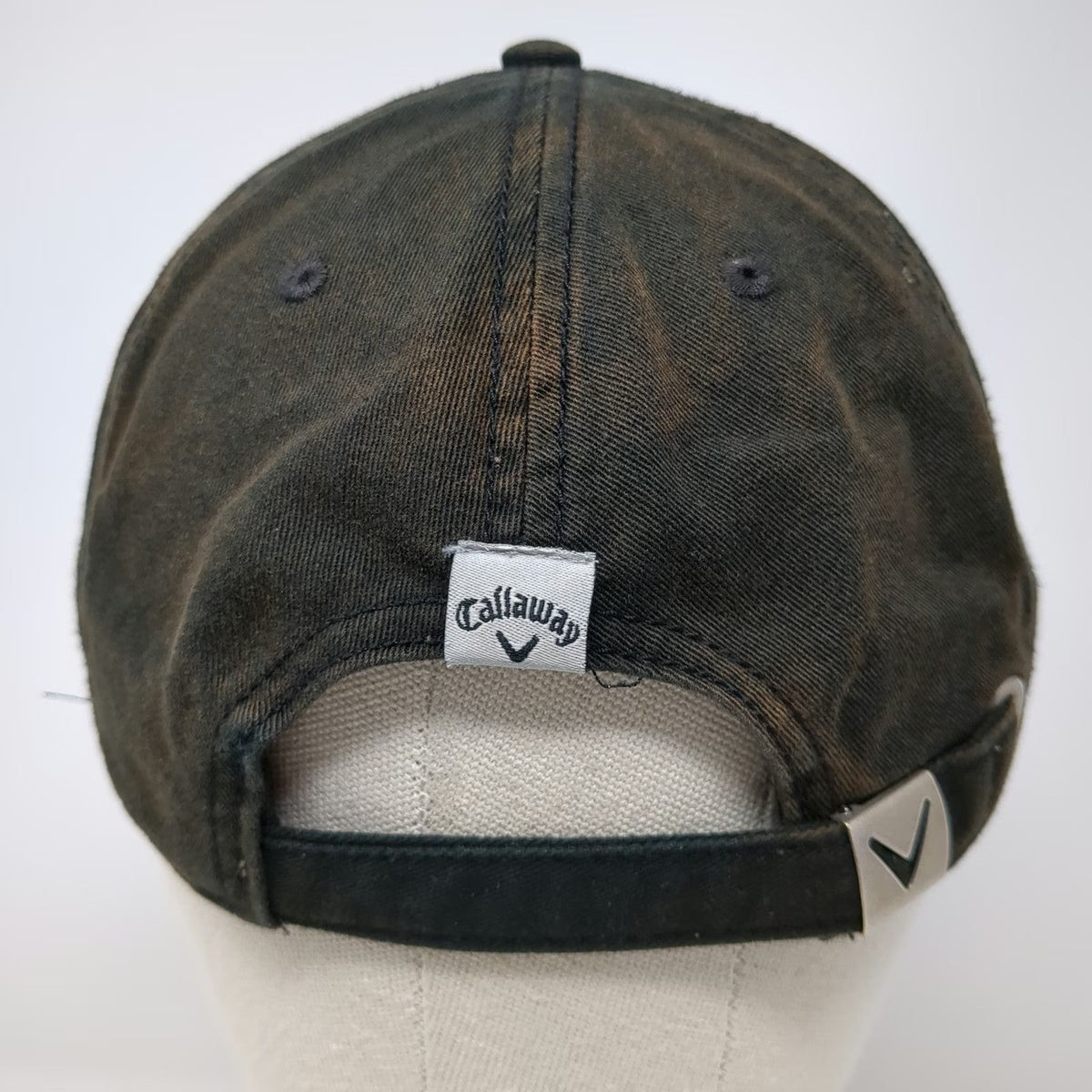 Callaway Baseball Cap Black One Size Slideback Cotton Adjustable Logo Golf Hat