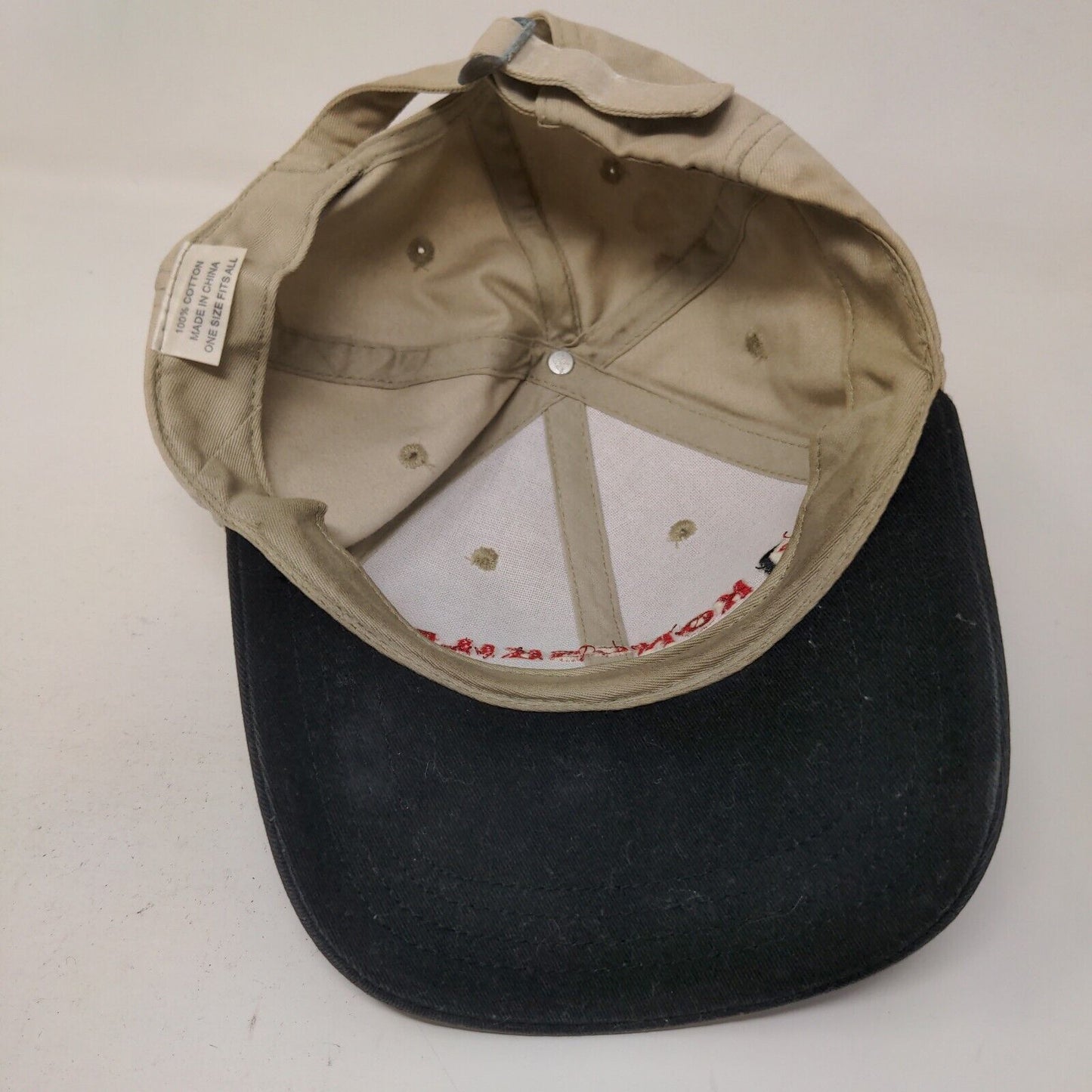 Kongskilde Men's Slideback Hat Tan Size OSFA Embroidered Logo 100% Cotton