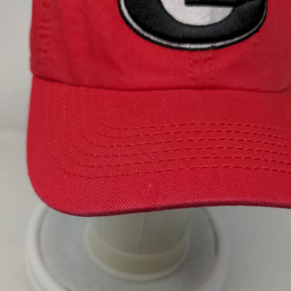 Top of the World Mens Slideback Hat Red Embroidered Georgia Bulldogs Logo Cotton