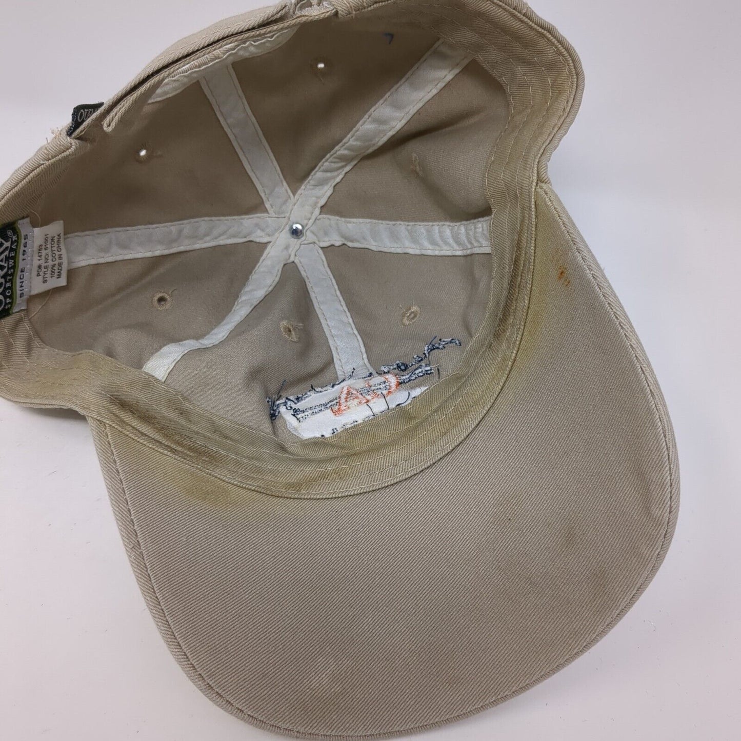 Palm Desert California Strapback Hat Tan One Size Adjustable Embroidered Ouray