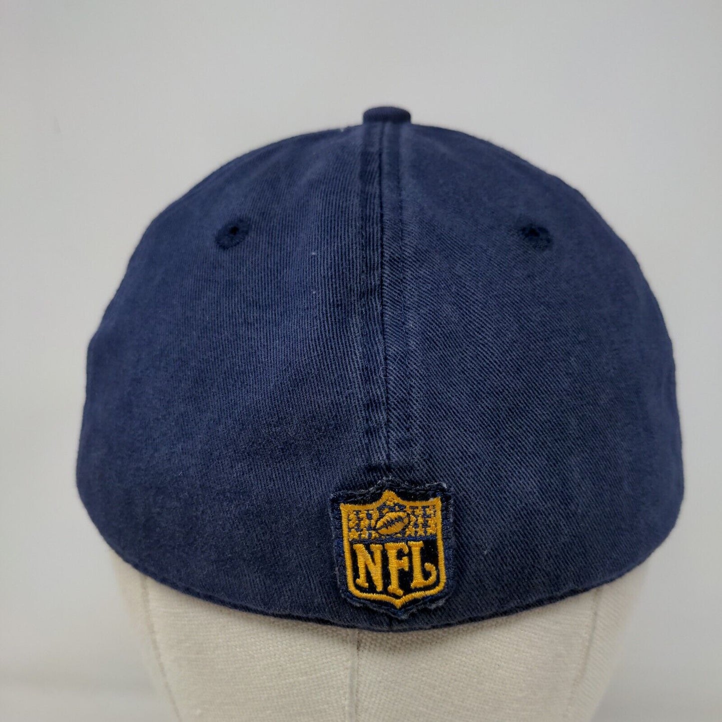 Reebok Men's Fitted Hat Blue NFL Super Bowl XXXVII Vintage 2003 Embroidered Logo