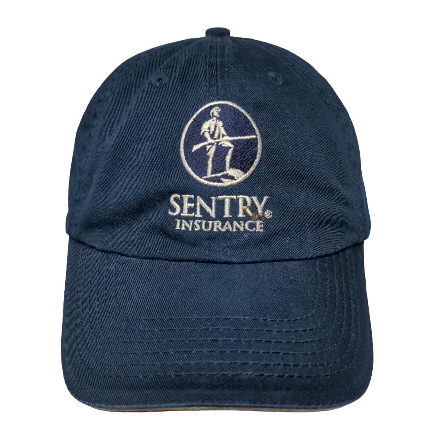Sentry Insurance Strapback Hat Blue OS Adjustable Embroidered Port & Company