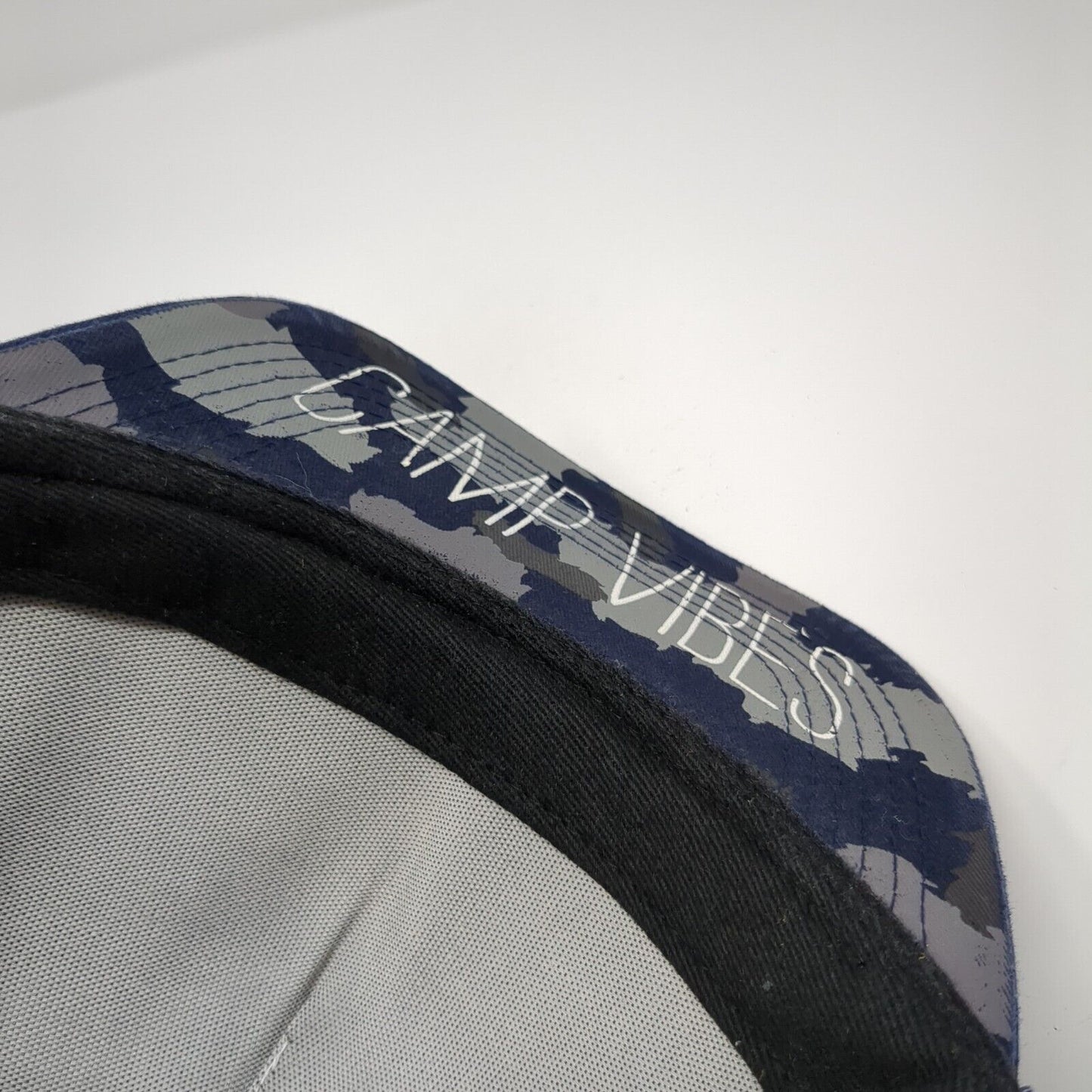 Poler Snapback Mesh Back Trucker Hat Camouflage One Size Camp Vibes