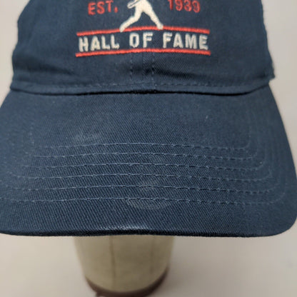 National Baseball Hall of Fame Men's Strapback Hat Blue Embroidered Logo