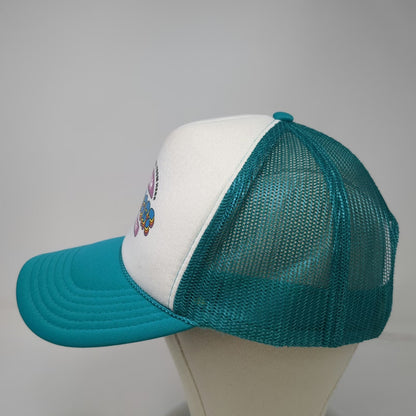 Otto Trucker Hat Blue White OSFM Snowport Bobsled League Foam Mesh Snapback Hat
