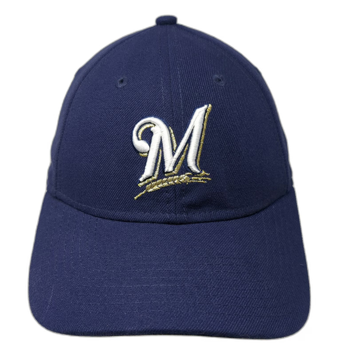 Milwaukee Brewers MLB New Era Blue Baseball Cap One Size Strapback Curved Brim