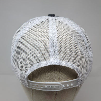 Leupold Snapback Trucker Hat Gray One Size Mesh Back Embroidered 6 Panel