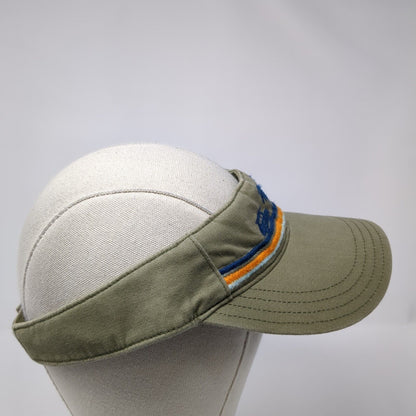 Unbranded Strapback Sun Visor Hat Brown One Size Adjustable Embroidered