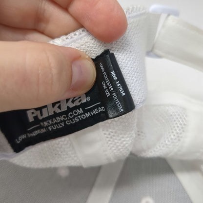 Pukka Baseball Cap White One Size Albertsons Boise Open Golf Mesh Slideback Hat