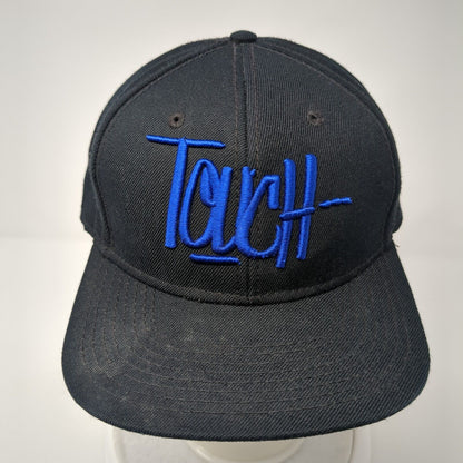 Touch Snapback Hat Black One Size Adjustable Embroidered Solid Otto
