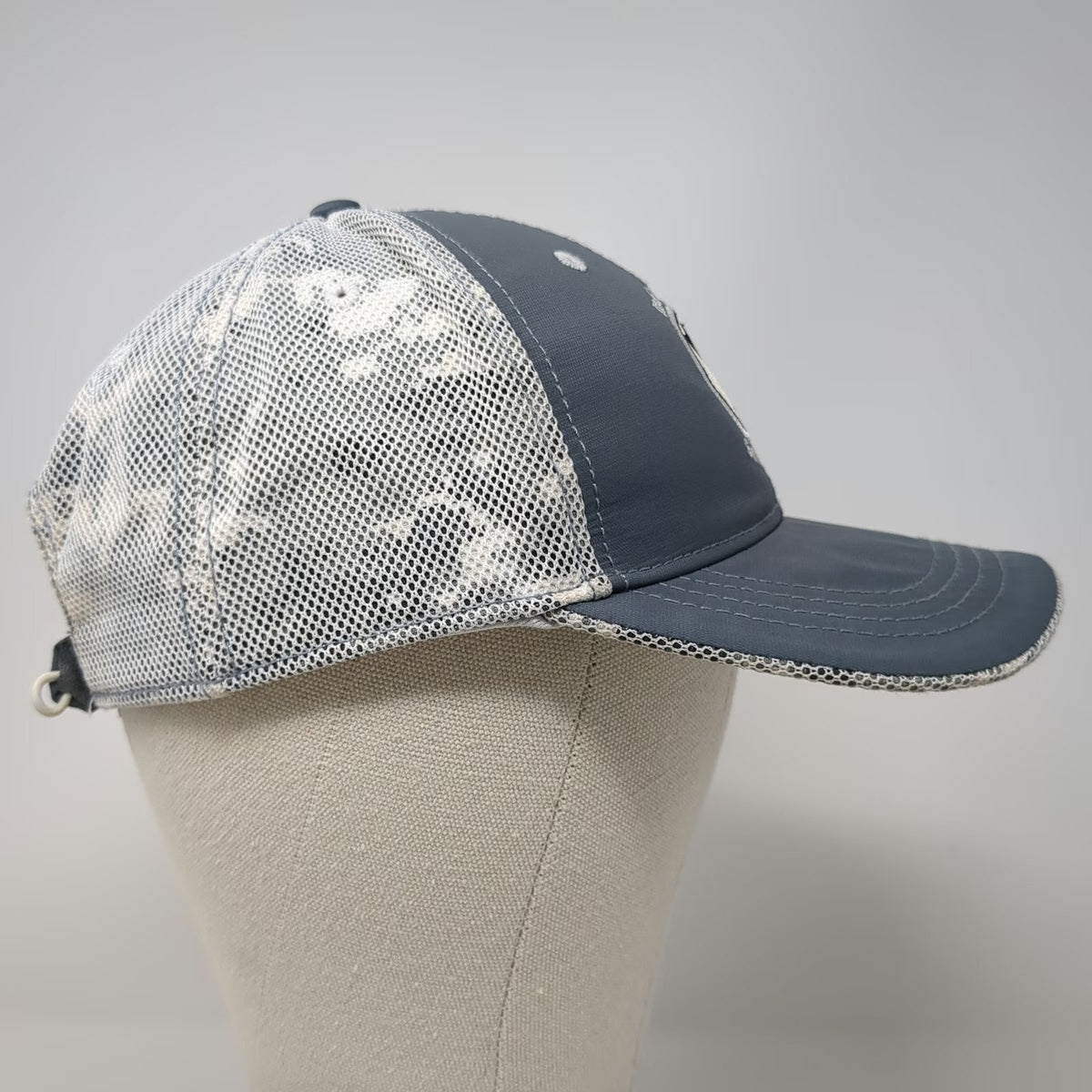 Ahead Baseball Cap Gray One Size Indian Wells Golf Resort Mesh Back Camo Hat