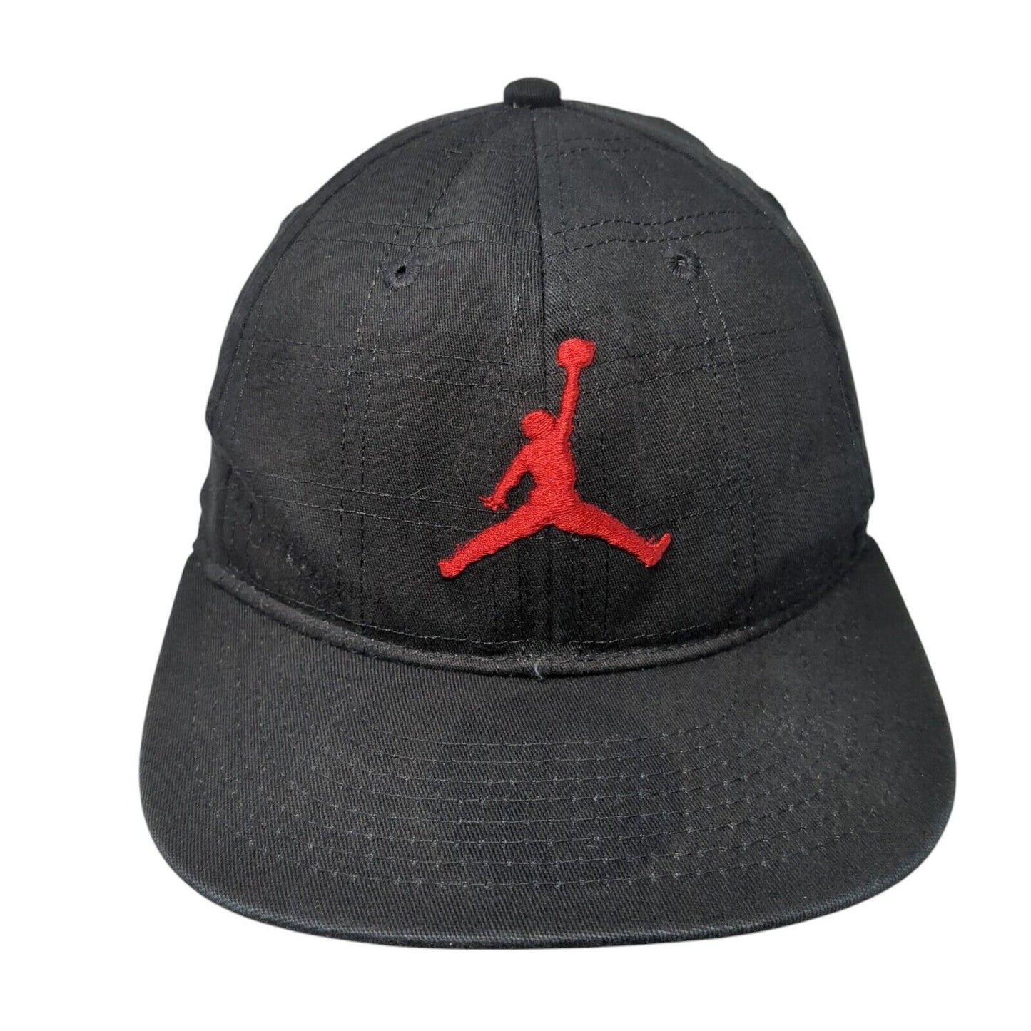 Jordan Jumpman Fitted Hat Black Youth One Size Embroidered 6 Panel