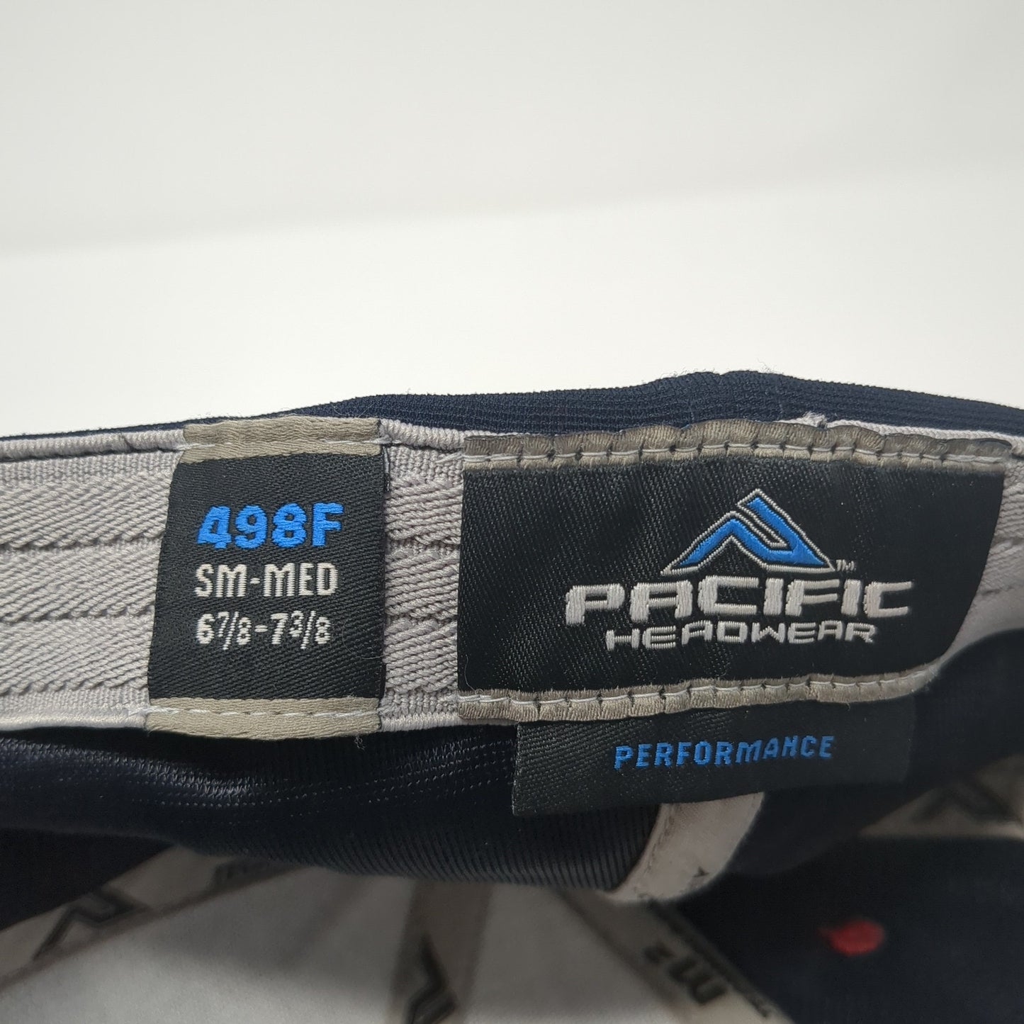 Pacific Headwear Fitted Hat Multcolor 7 3/8 Embroidered Logo Performance