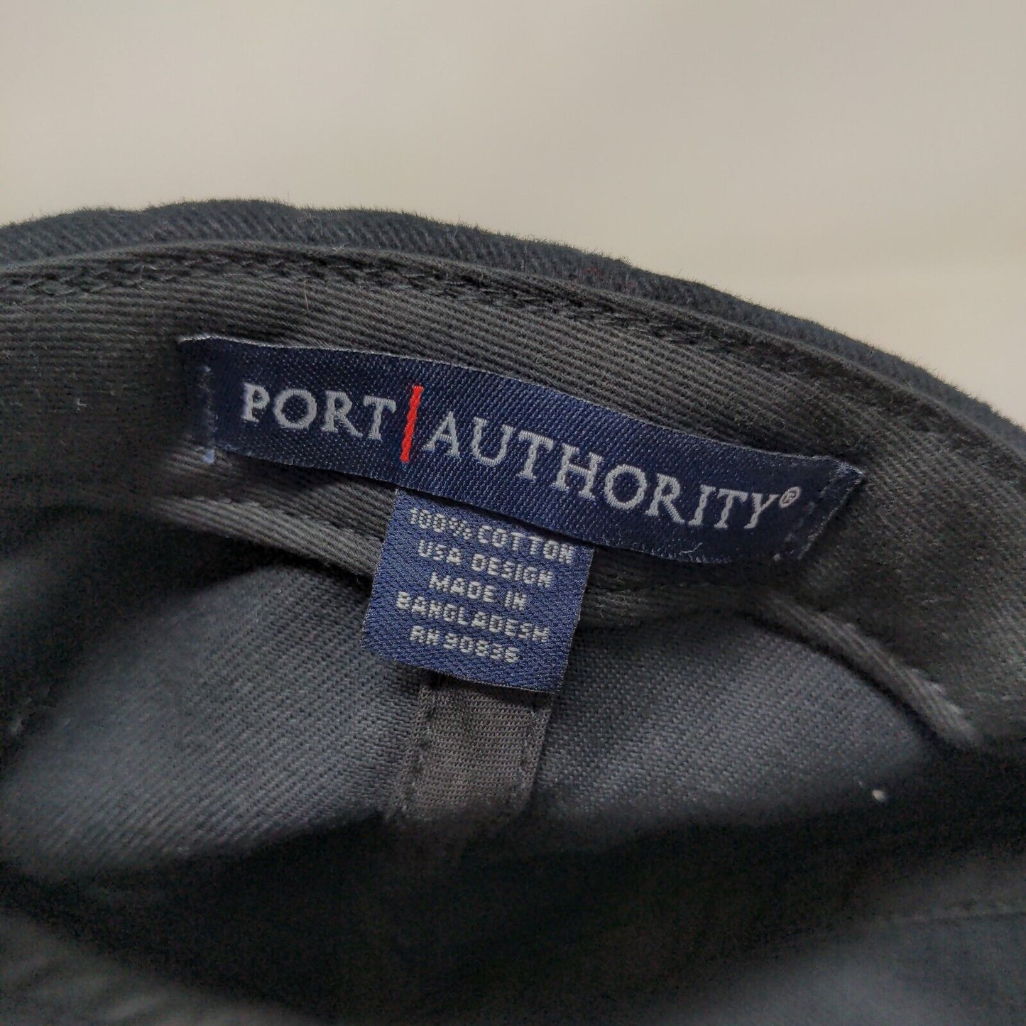 Port Authority Men's Slideback Hat Black Embroidered Pete's Duck Inn Logo