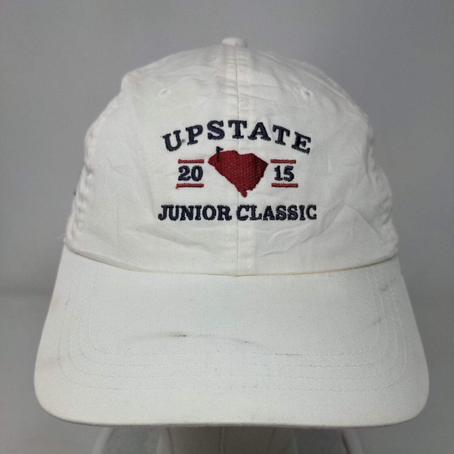 Upstate 2015 Junior Classic Strapback Hat White Extreme Fit Ahead Lightweight