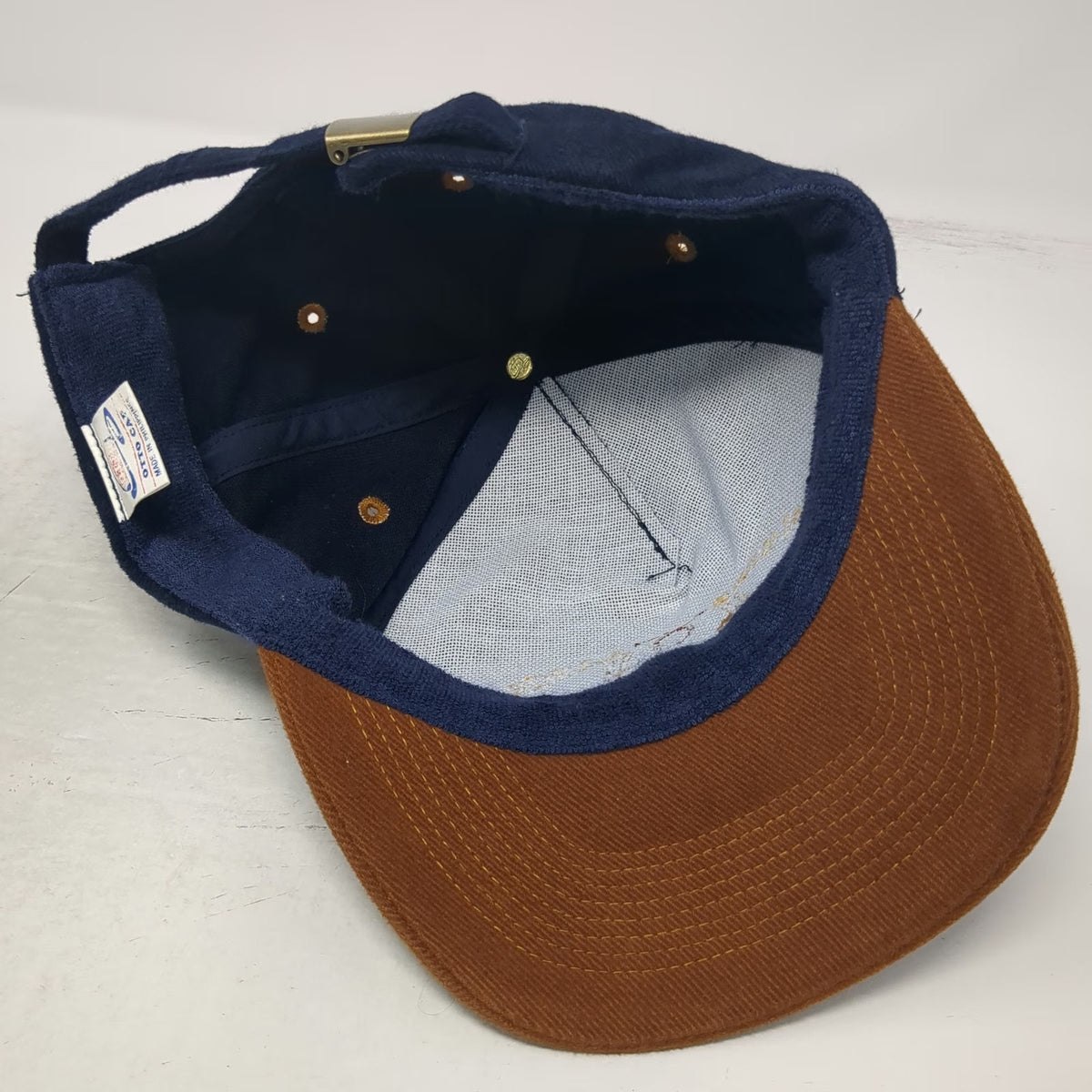 Otto 5 Panel Blue Hat One Size Cotton Twill Ranch Antlers Slideback Buckle Logo