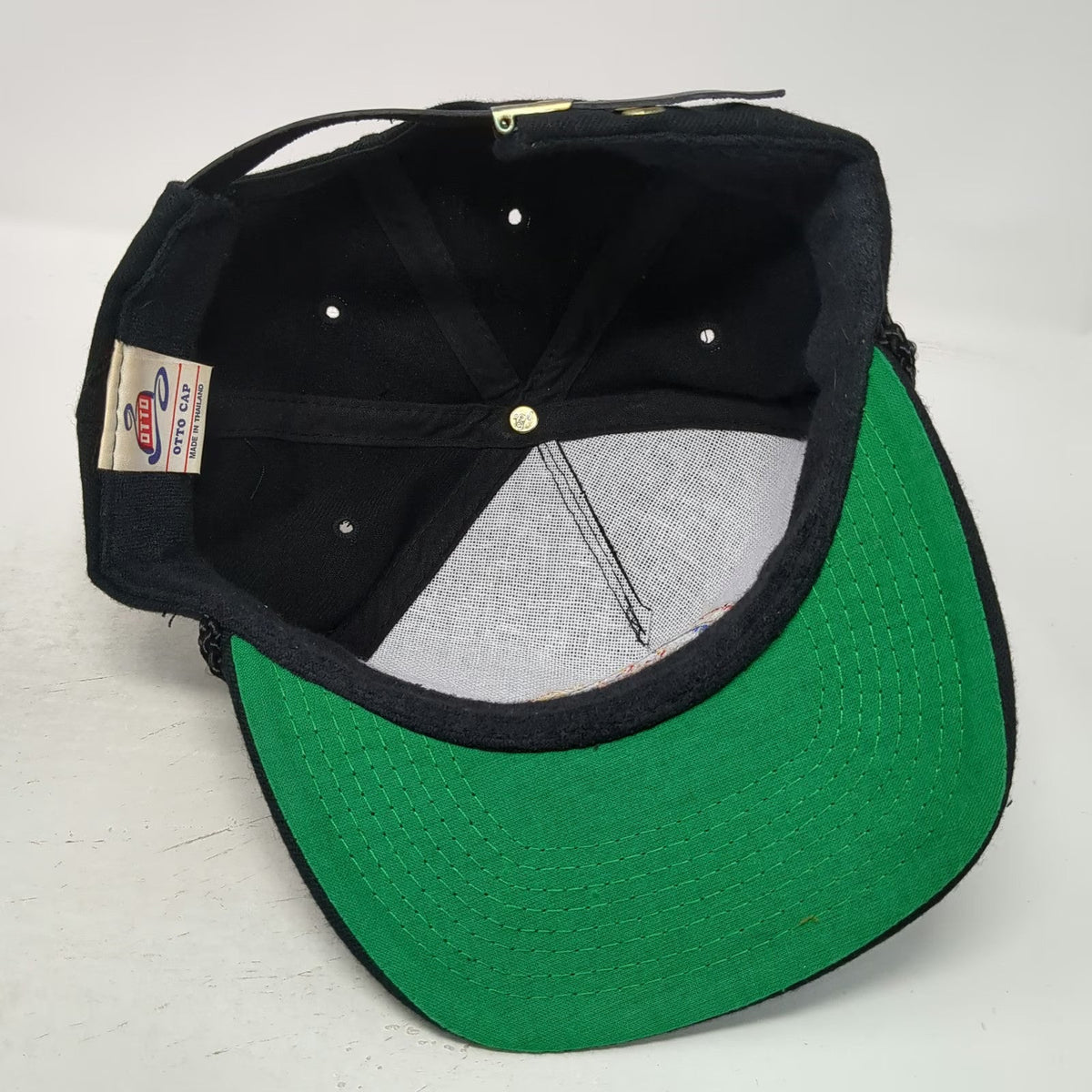 Otto 5 Panel Black One Size Rope Fire Investigation KMI Green Underbrim Hat