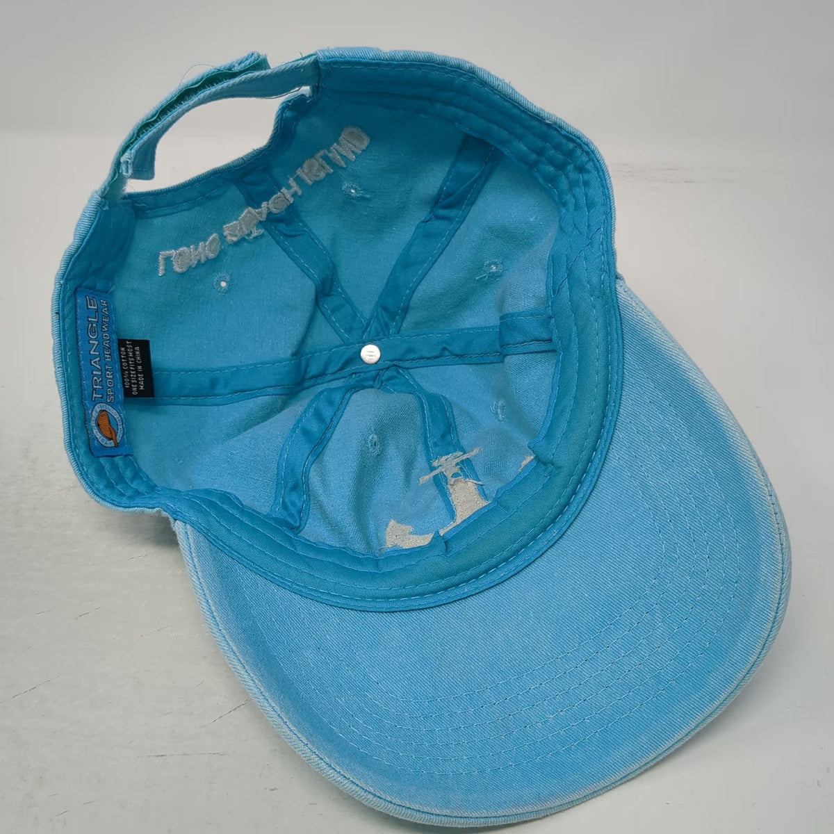 Triangle Baseball Cap Blue One Size Long Beach Island Anchor Strapback Surf Hat
