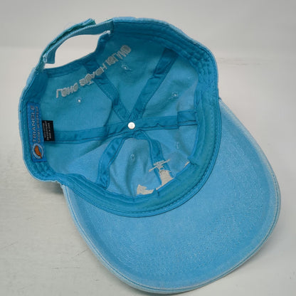 Triangle Baseball Cap Blue One Size Long Beach Island Anchor Strapback Surf Hat