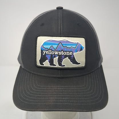 Yellowstone Bear Snapback Hat Black One Size Adjustable Richardson