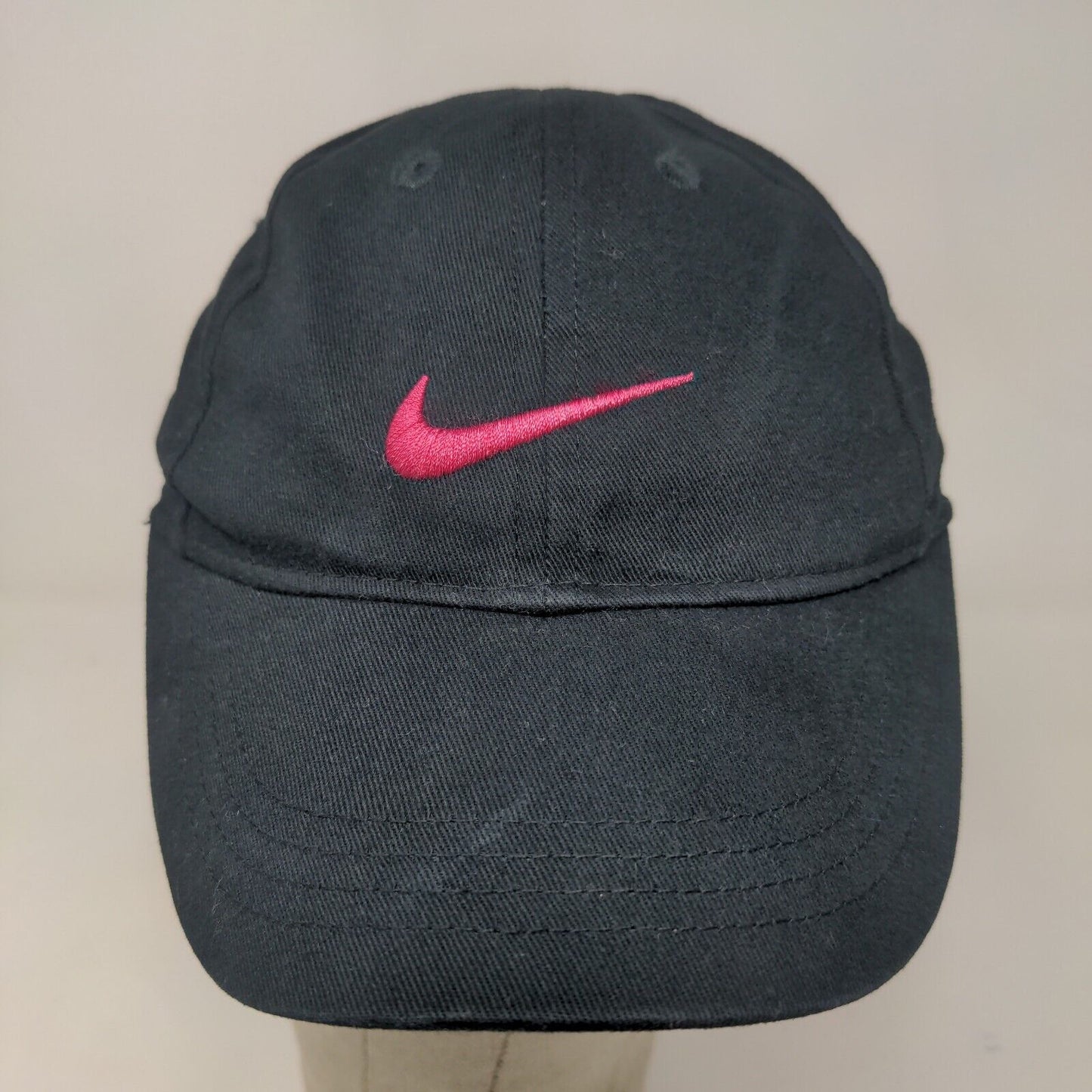 Nike Girl's Toddler Hat Black Adjustable Embroidered Swoosh Logo