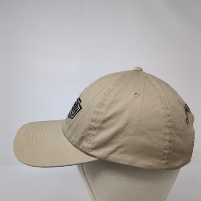 O'Reilly Auto Parts Strapback Hat Tan One Size Adjustable Embroidered Cotton