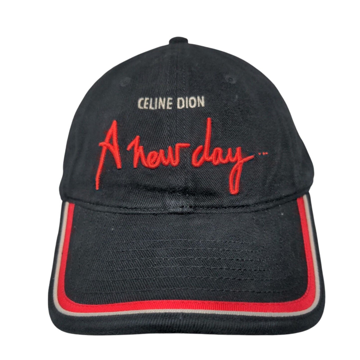Celine Dion A New Day Strapback Hat Black OSFA Adjustable Embroidered