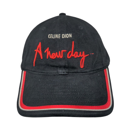 Celine Dion A New Day Strapback Hat Black OSFA Adjustable Embroidered