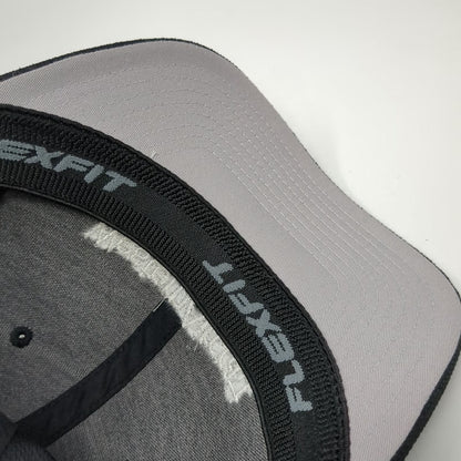 Flexfit Baseball Cap Black OSFM Western Aircraft Fitted Stretch Hat Poly Spandex