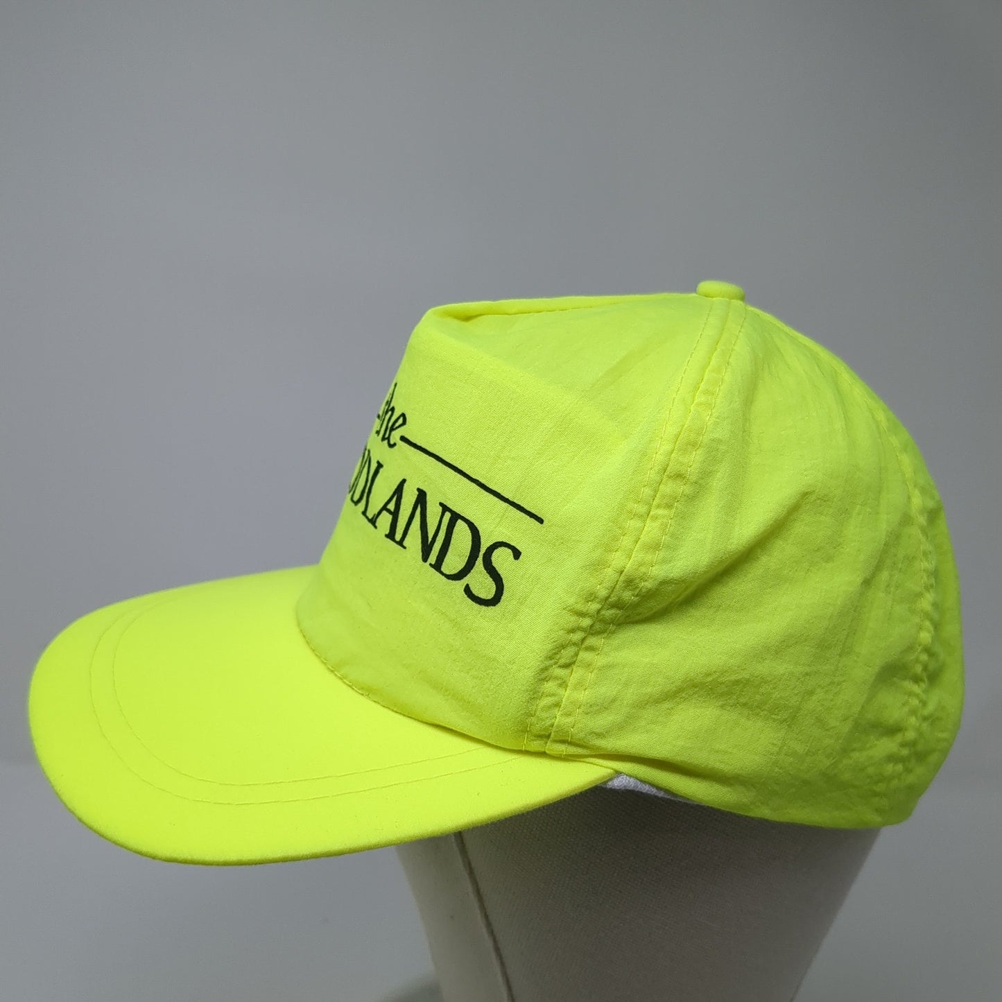 The Woodlands Snapback Hat Green One Size Adjustable Lightweight Nylon