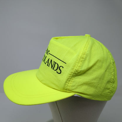 The Woodlands Snapback Hat Green One Size Adjustable Lightweight Nylon