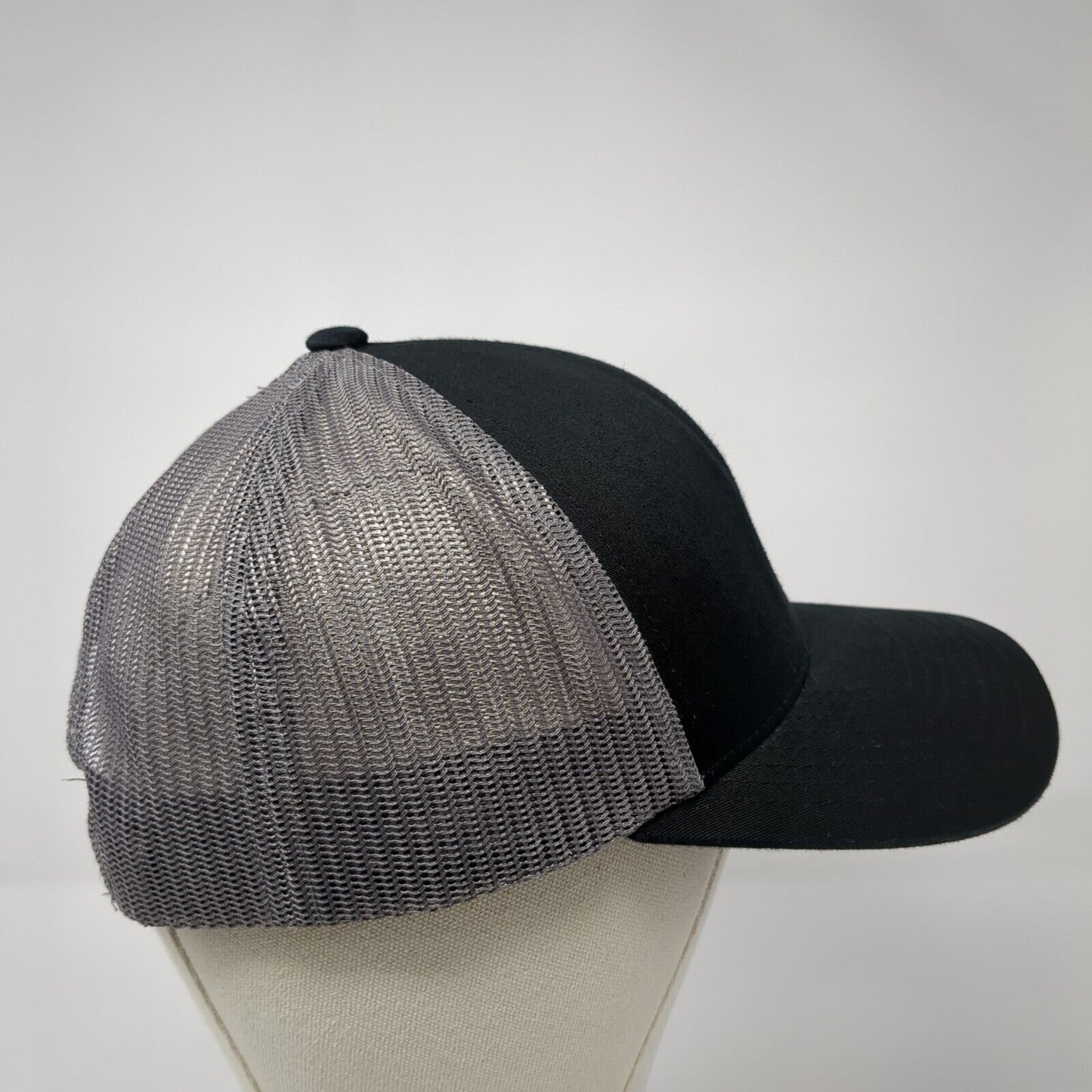 Ski Idaho Brundage Snapback Trucker Hat Black One Size Mesh Back