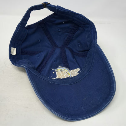 Sport Fishing Marlin Blue Baseball Cap One Size Slideback Hat Cotton Curved Bill