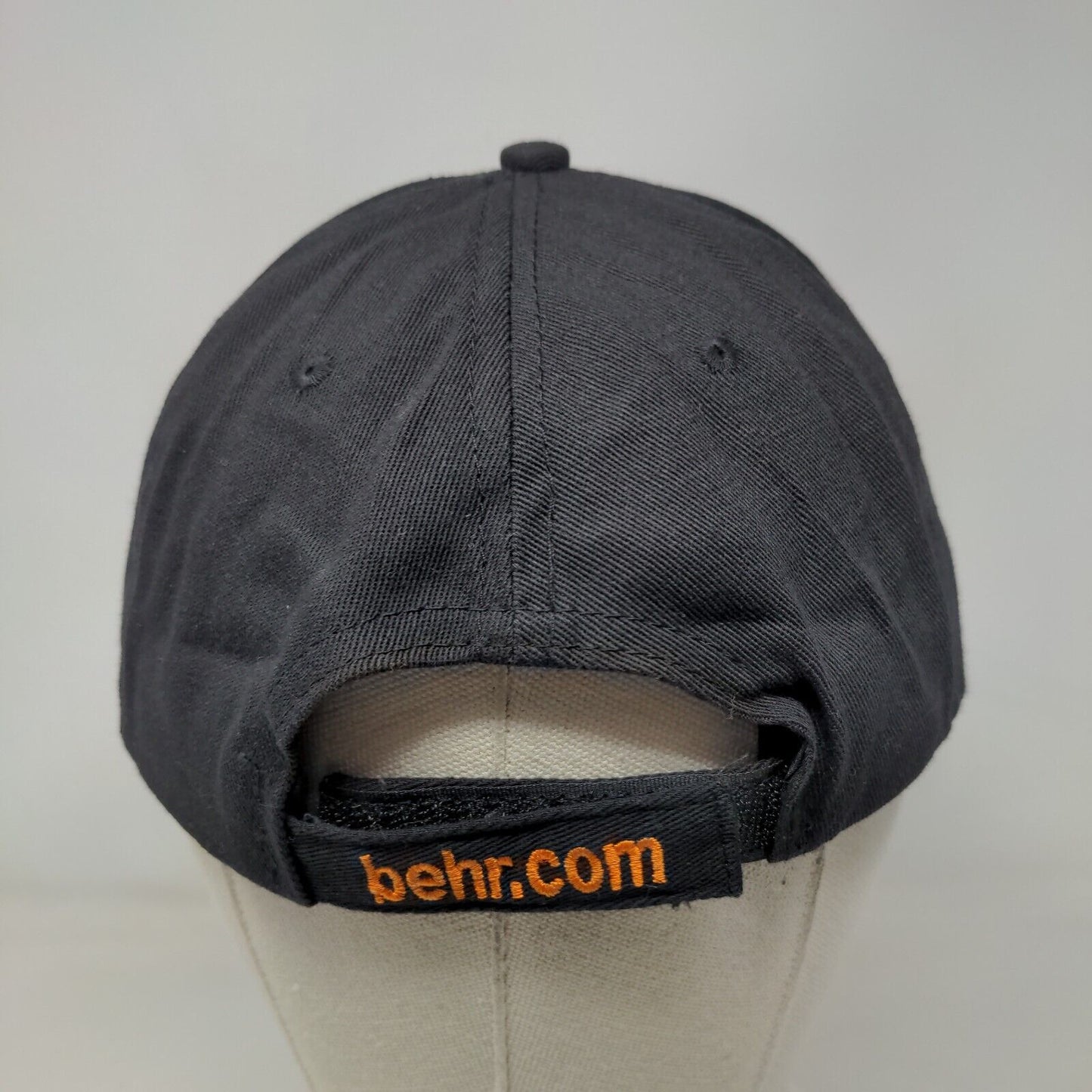 Behr Strapback Hat Black One Size Adjustable Embroidered 6 Panel