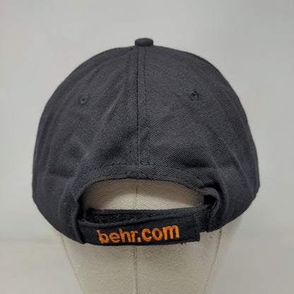 Behr Strapback Hat Black One Size Adjustable Embroidered 6 Panel