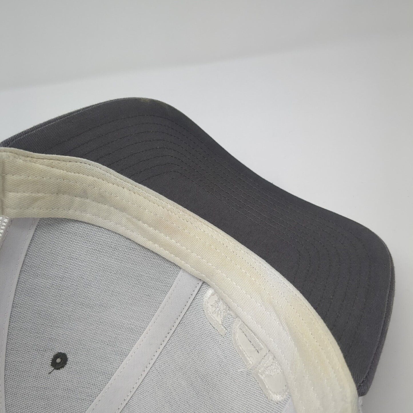 CED Snapback Trucker Hat Gray OS Adjustable Embroidered Mesh Back Richardson