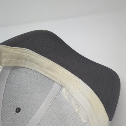 CED Snapback Trucker Hat Gray OS Adjustable Embroidered Mesh Back Richardson