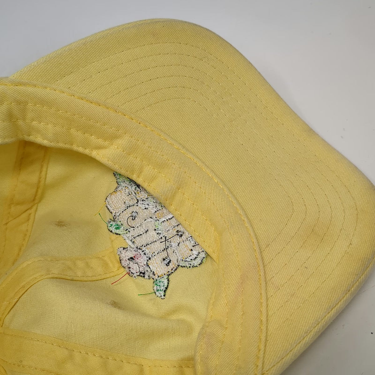 KC Caps Squid Lips Overwater Grill Baseball Cap Yellow One Size Slideback Cotton