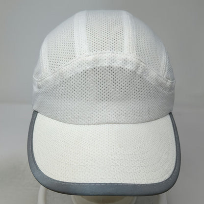Big Accessories Baseball Cap White One Size Reflective Trim Mesh Strapback Hat