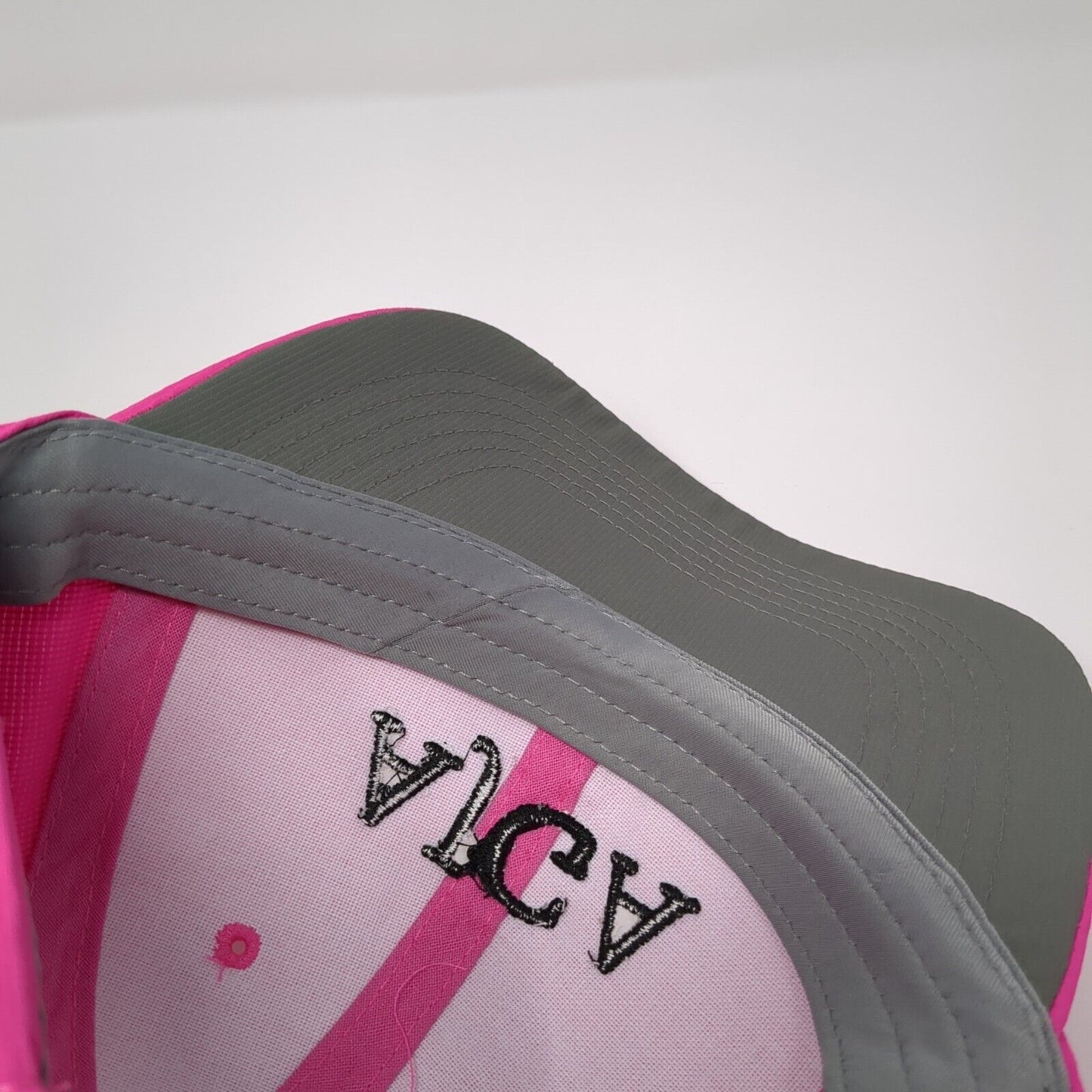 AJGA Strapback Hat Pink Small Fit Adjustable Embroidered Imperial Polyester