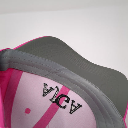 AJGA Strapback Hat Pink Small Fit Adjustable Embroidered Imperial Polyester